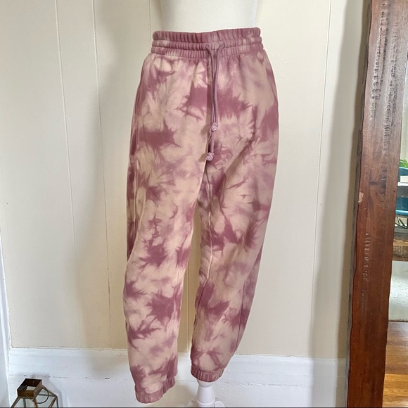 Bundle of 2 TNA ARITZIA Boyfriend Sweatpants | Tie Dye & Blue | Classic Fleece M - Picture 4 of 16
